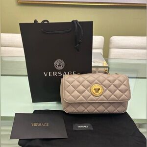 Authentic Versace Beige Quilted Women's Bag-Retails for $2195